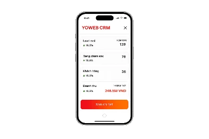CRM Phone Mockup